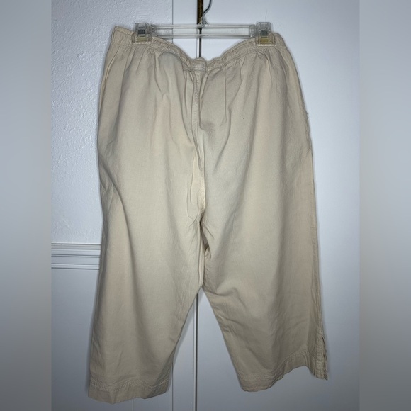 Gloria Vanderbilt Cream Lightweight Chinos Relaxed Fit size XL - Picture 2 of 6